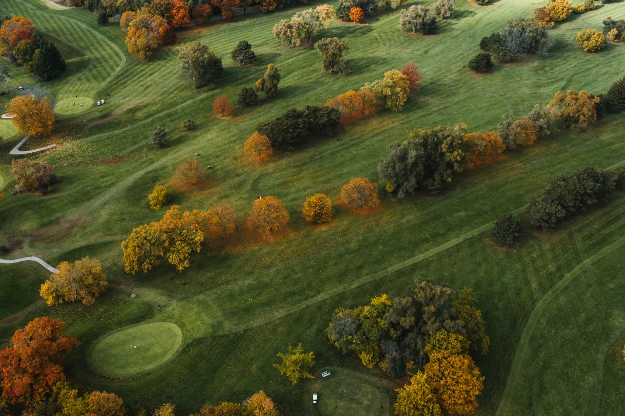 Golfplatz aus der Sicht von oben | uhrenrolle