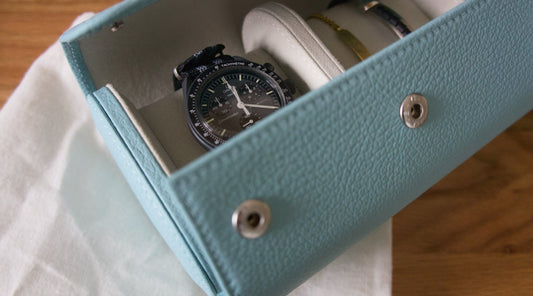 Uhrenrolle aus Leder für die perfekte Aufbewahrung von Uhren und Schmuck – uhrenrolle