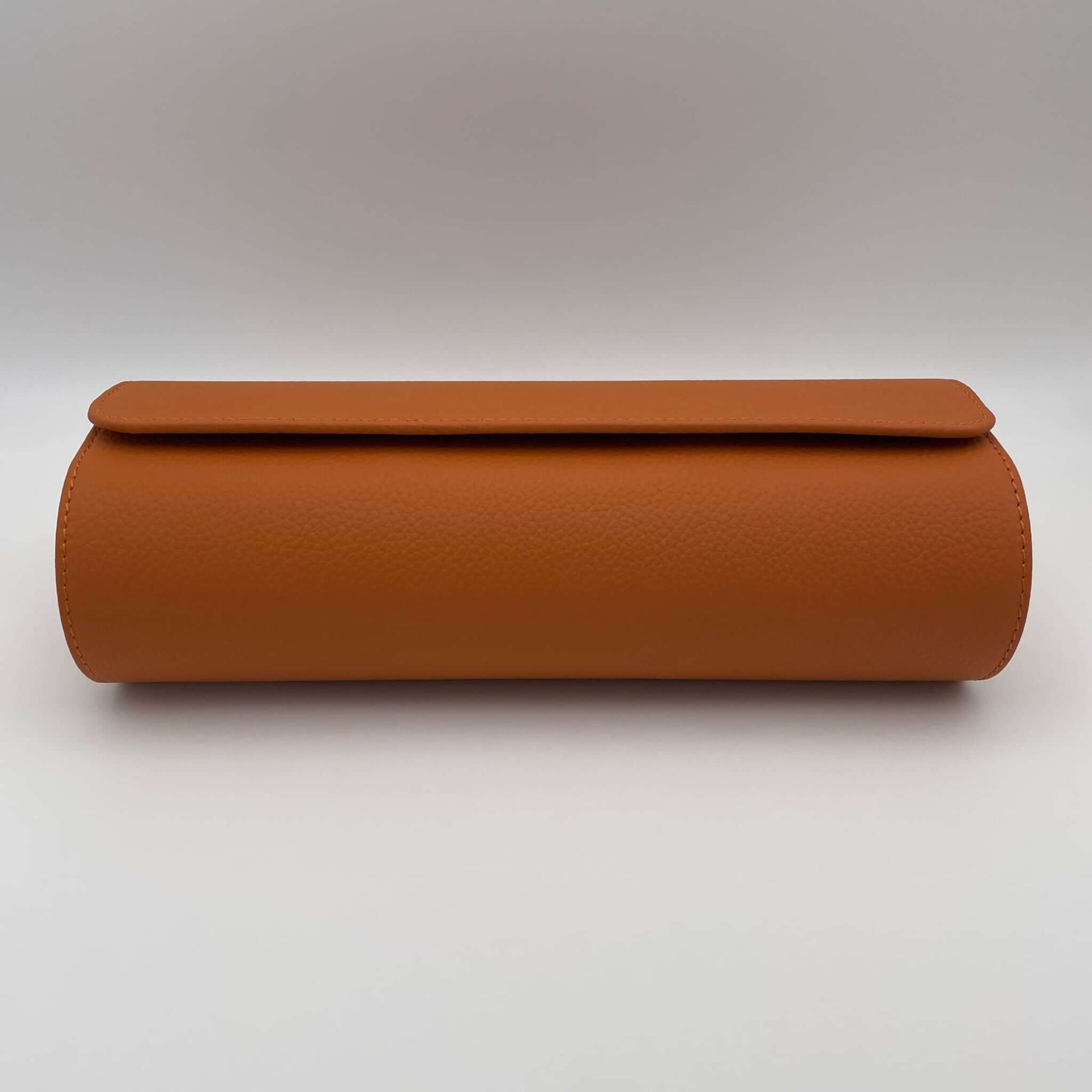 Uhrenrolle ANTWERPEN - Leder Orange, Ansicht vorne, geschlossen – uhrenrolle