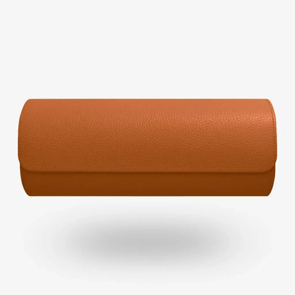 Orangefarbene ATELIER Antwerpen Uhrenrolle für 3 Uhren