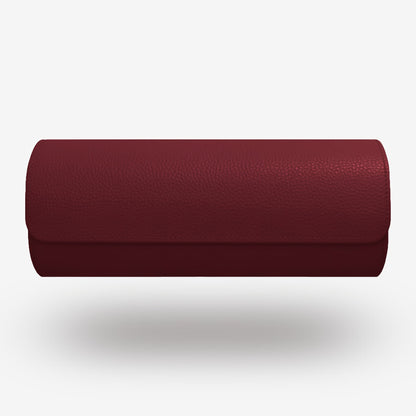 Uhrenrolle Bordeaux für 3 Uhren aus rotem Leder – uhrenrolle