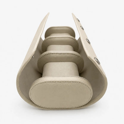 ATELIER Hamptons – Leder Uhrenrolle für 3 Uhren · Creme