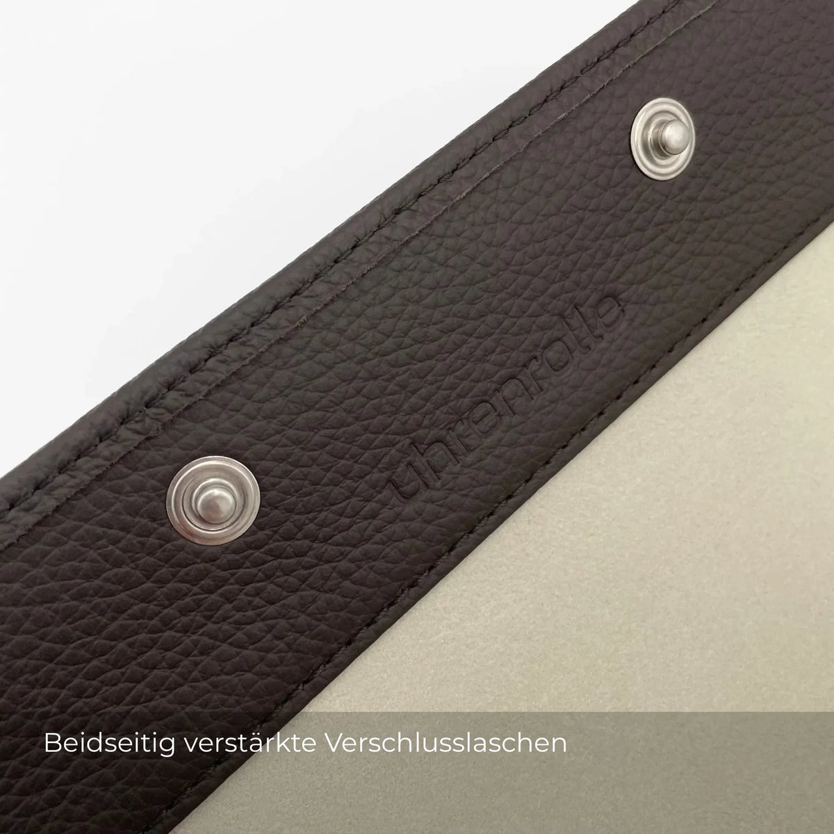 ATELIER Havanna – Uhrenrolle für 3 Uhren aus Leder · Braun