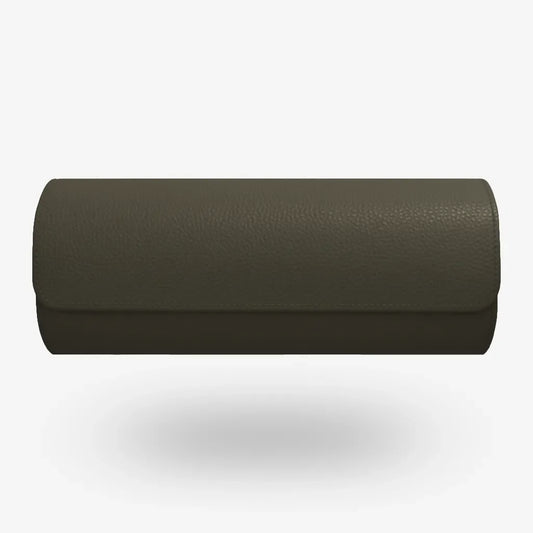 Olivgrüne ATELIER Kalamata Uhrenrolle für 3 Uhren