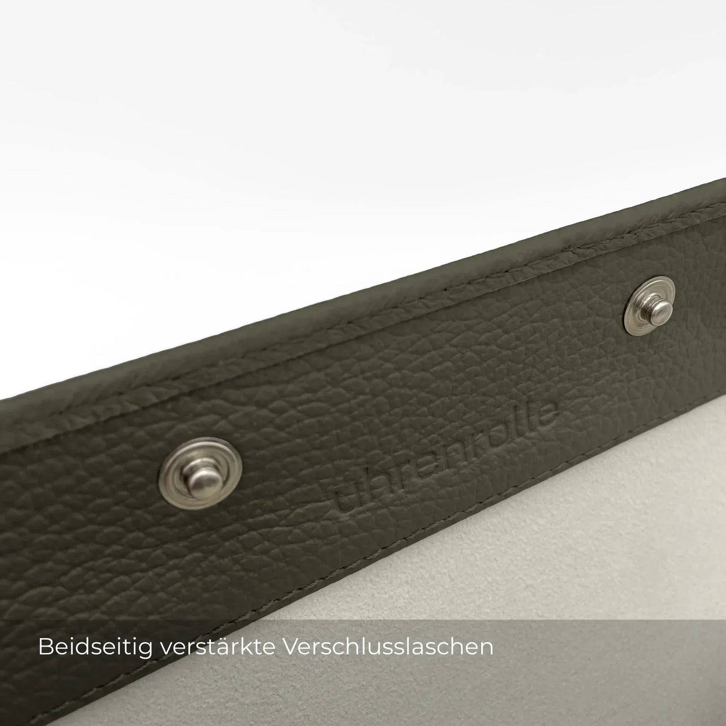 ATELIER Kalamata – Leder Uhrenrolle für 3 Uhren · Olivgrün