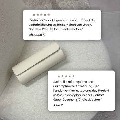 ATELIER Uhrenrolle mit Kundenstimmen zur Qualität und Beratung