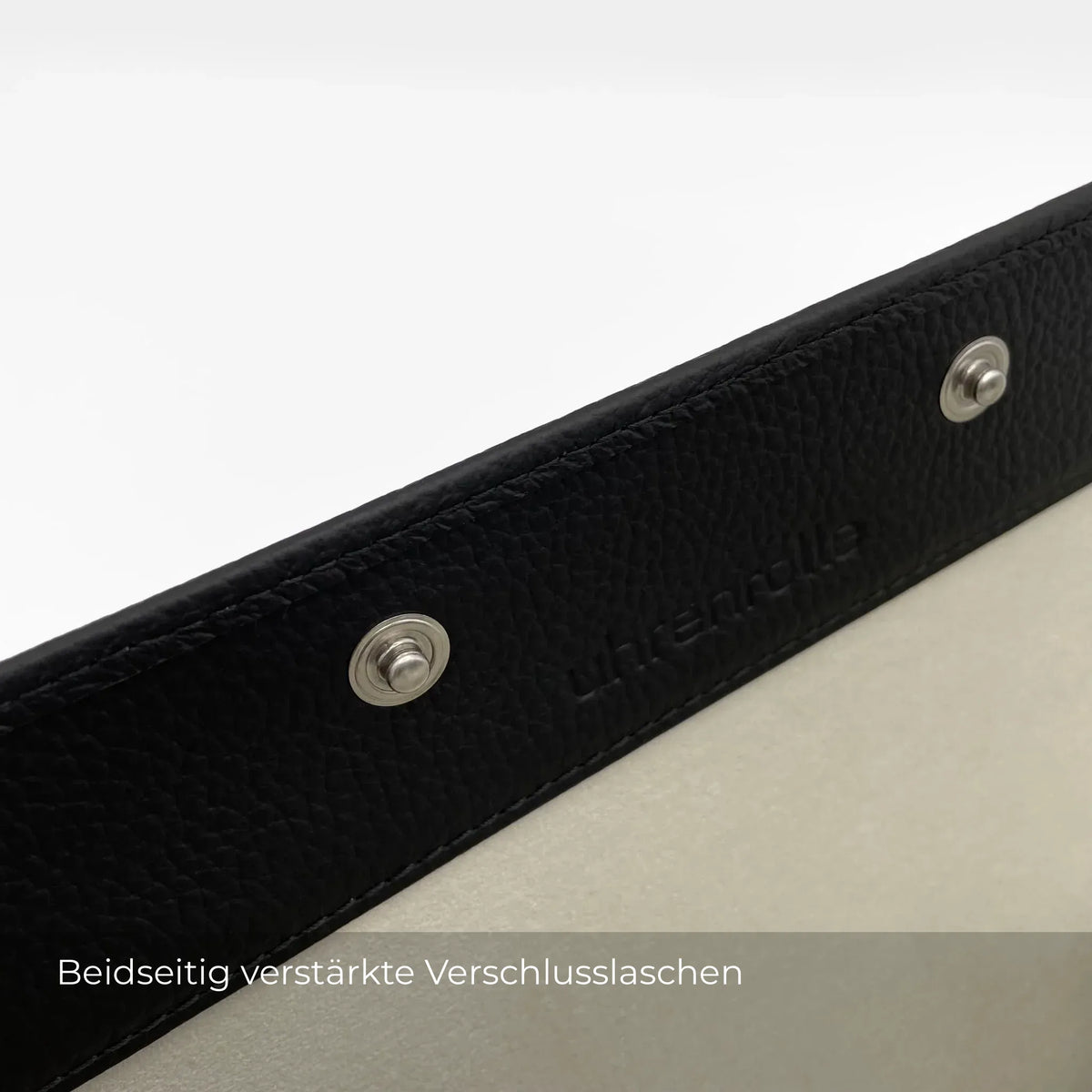 ATELIER Manhattan – Uhrenrolle für 3 Uhren aus Leder · Schwarz