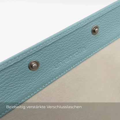 ATELIER Miami – Uhrenrolle für 3 Uhren aus Leder · Hellblau