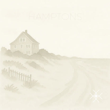 Hamptons in cremefarbenem Aquarell – Uhrenrolle HAMPTONS – uhrenrolle