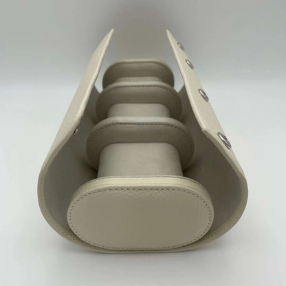 Uhrenrolle HAMPTONS - Leder Creme, Seitenansicht, offen - uhrenrolle