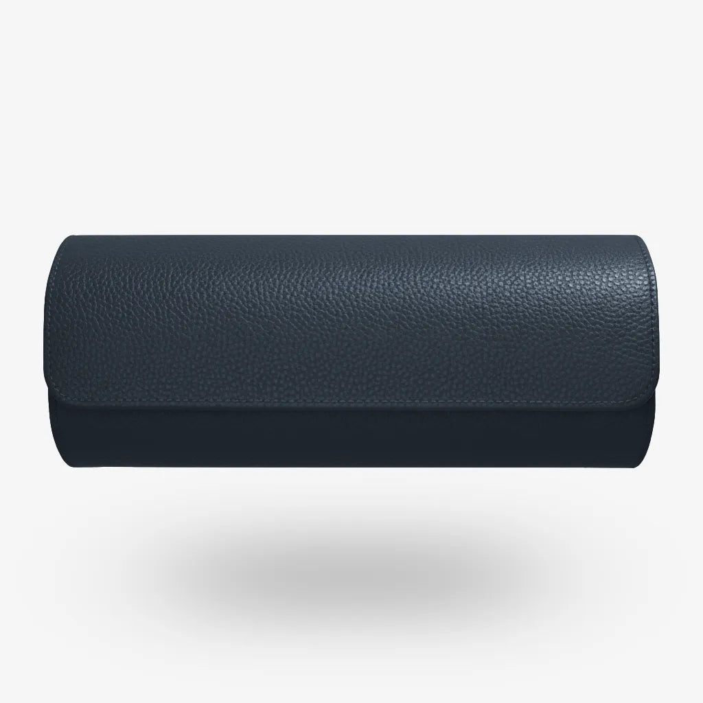 Uhrenrolle ATELIER Bermuda für 3 Uhren aus dunkelblauem Leder