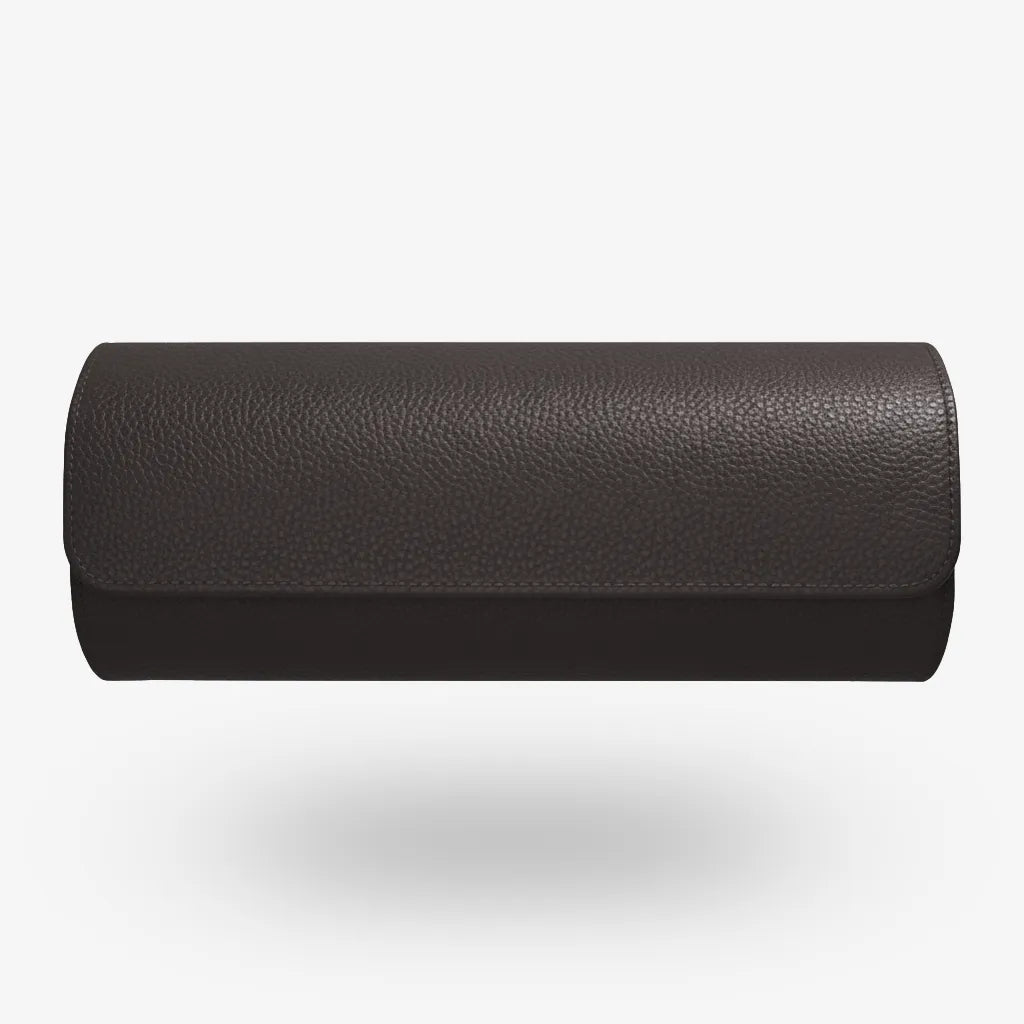 Uhrenrolle ATELIER Havanna für 3 Uhren aus dunkelbraunem Leder