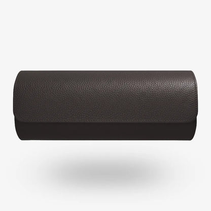 Uhrenrolle ATELIER Havanna für 3 Uhren aus dunkelbraunem Leder