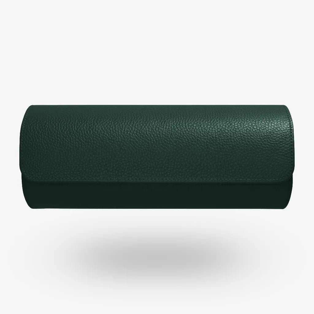 Uhrenrolle ATELIER Oxford für 3 Uhren aus dunkelgrünem Leder