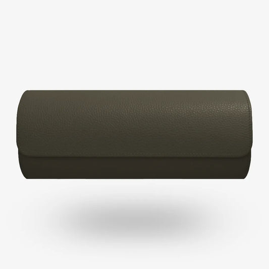 Uhrenrolle ATELIER Kalamata für 3 Uhren aus olivgrünem Leder