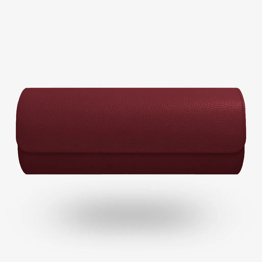 Uhrenrolle ATELIER Bordeaux für 3 Uhren aus rotem Leder