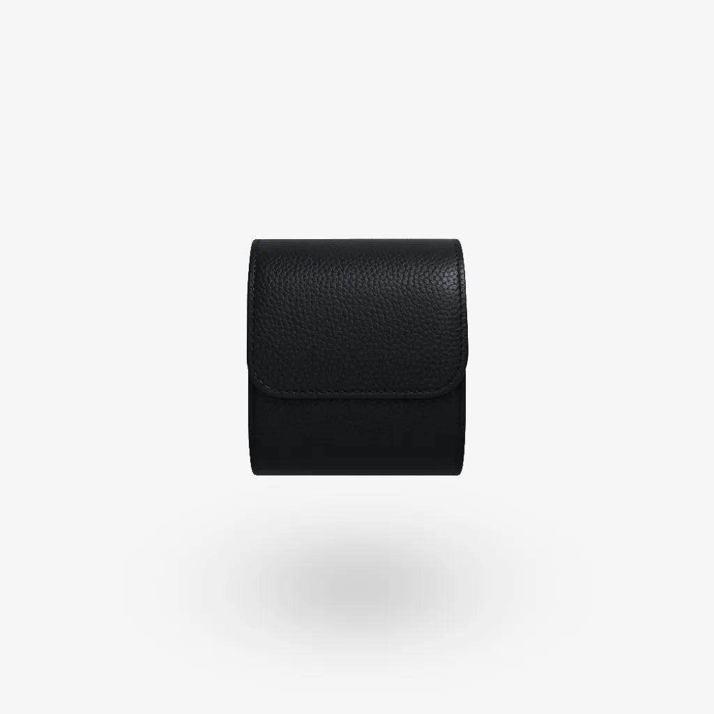 Uhrenrolle ATELIER Manhattan für 1 Uhr aus schwarzem Leder