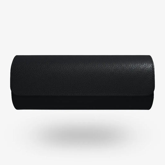 Uhrenrolle ATELIER Manhattan für 3 Uhren aus schwarzem Leder