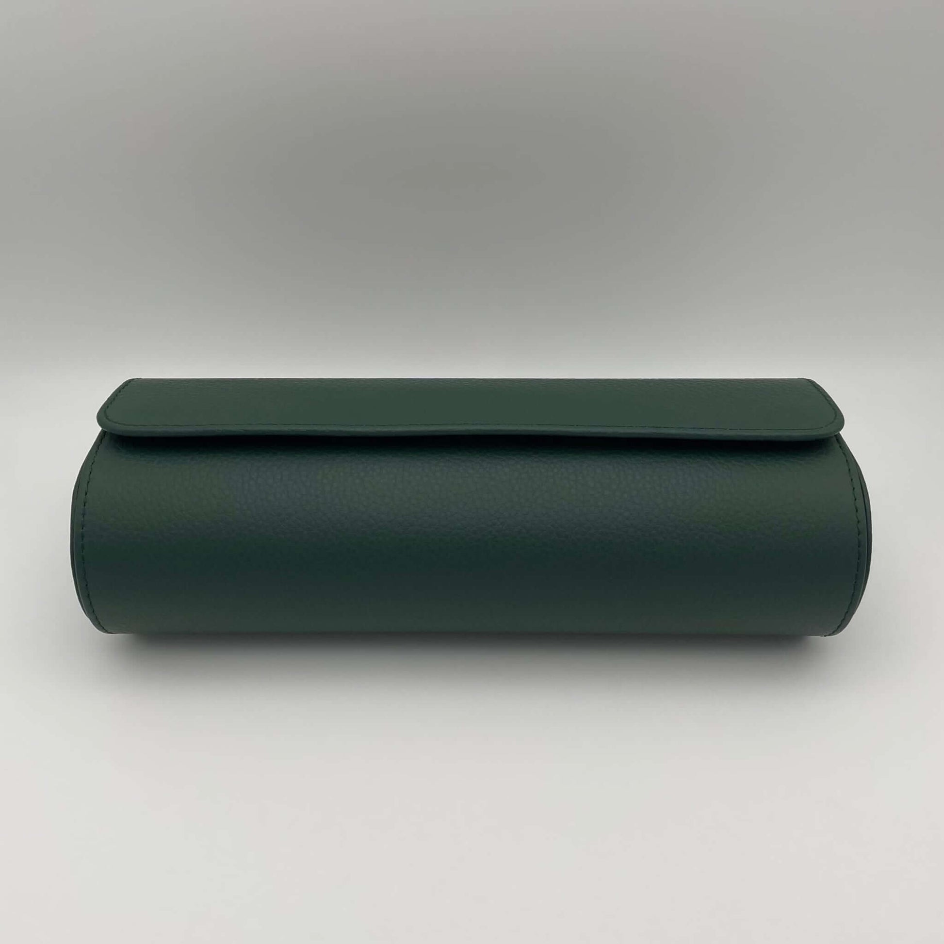 Uhrenrolle OXFORD - Leder Grün, Ansicht vorne, geschlossen - uhrenrolle