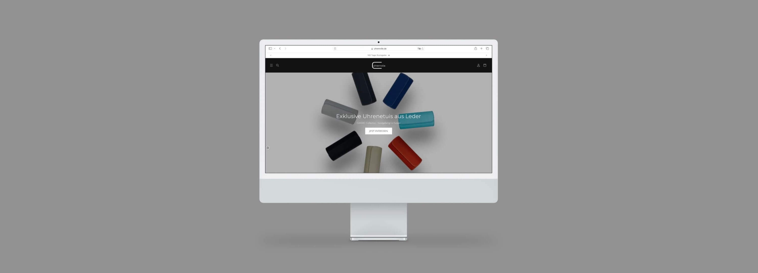 Uhrenrolle B2B Website für Geschäftskunden.
